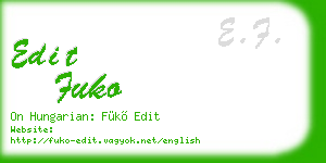 edit fuko business card